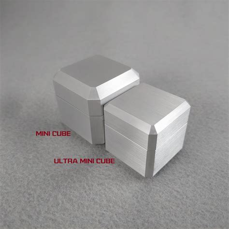 DPCustoms Mini Cube Solid Metal Engagement Ring Box